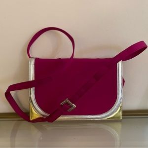 Vintage Pink Valentino Nylon Shoulder Bag